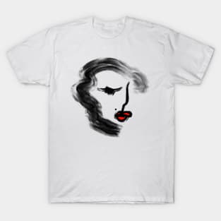 Lady with red lips T-Shirt